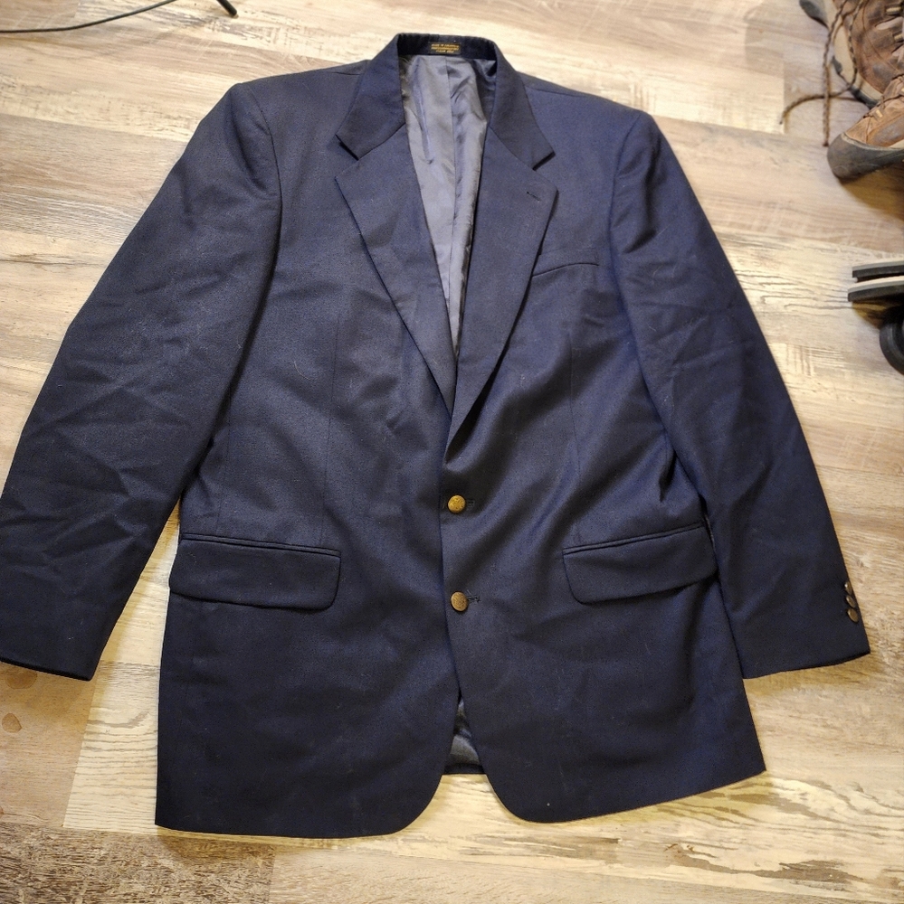 Oscar De La Renta Navy Blazer